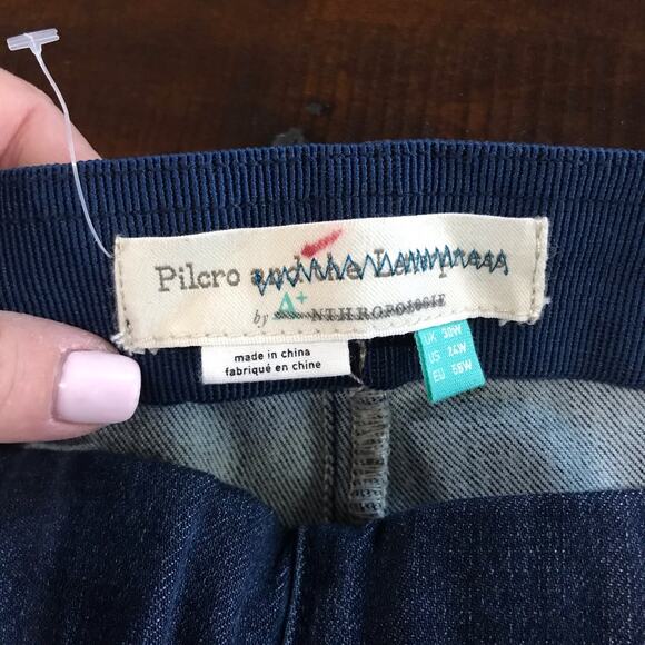 Pilcro Anthropologie Sz 24W High Rise Denim Jean Leggings Ankle Length NEW NWT - Picture 9 of 15